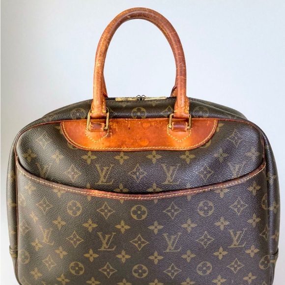 Louis Vuitton Brown LV Monogram Alma Canvas Deauville Bag Satchel Purse - Picture 7 of 11